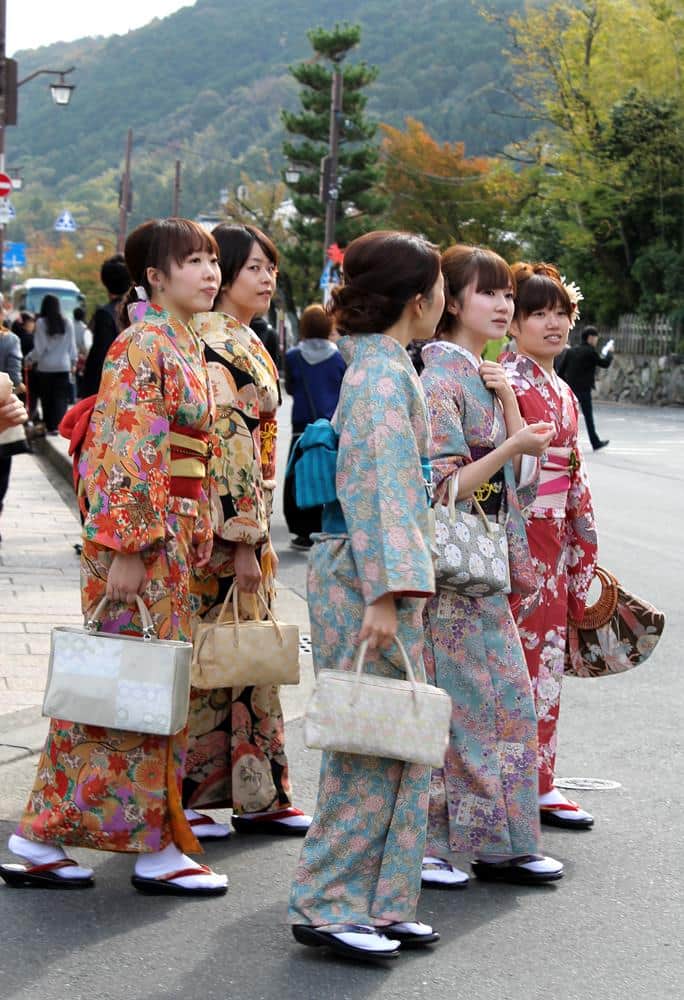 Kimonos en Kioto