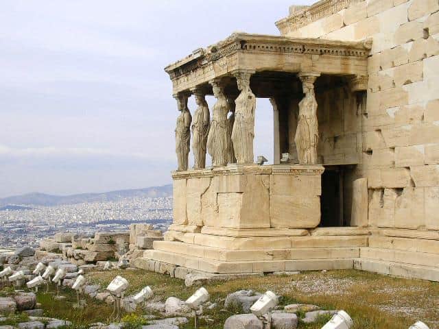 Cariátides Atenas Grecia