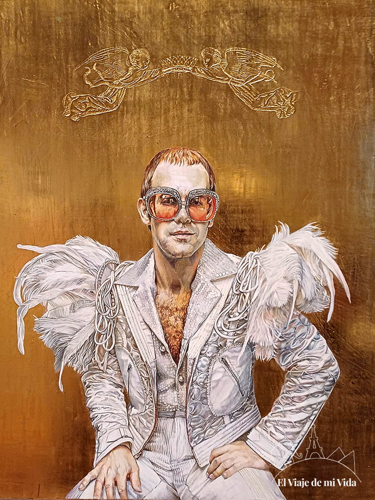 Retrato de Sir Elton John en la National Portrait Gallery