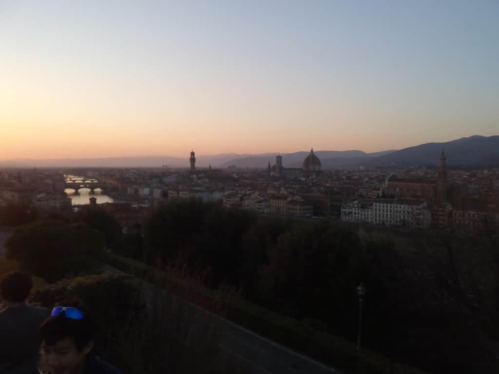 Vistas a Florencia desde Piazzale Michelangelo