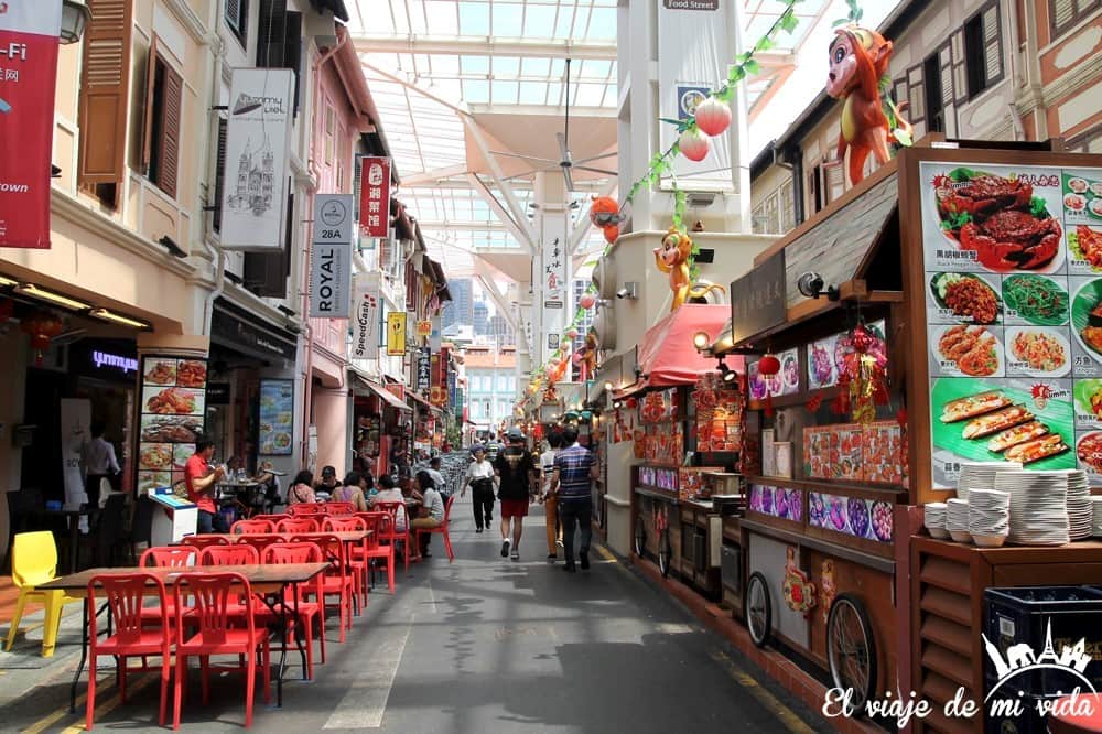 Calles de Chinatown en Singapur