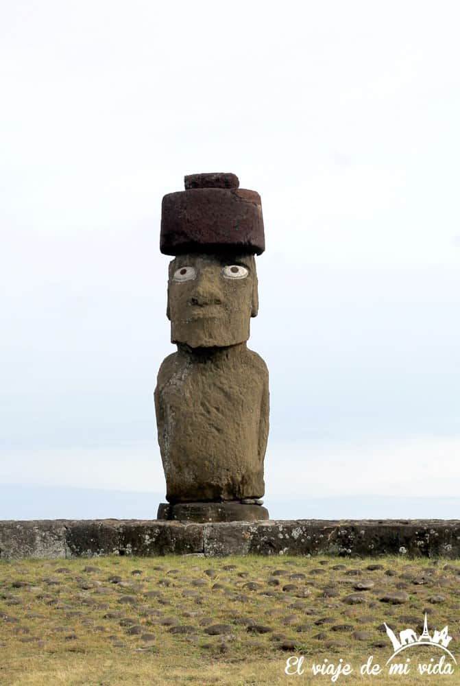 Moai en la Isla de Pascua, Chile