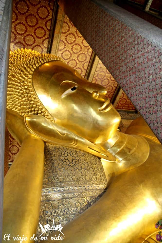 El enorme Buda reclinado, Bangkok, Tailandia