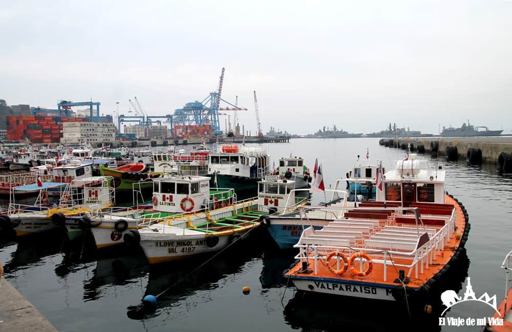 El puerto de Valparaíso, Chile