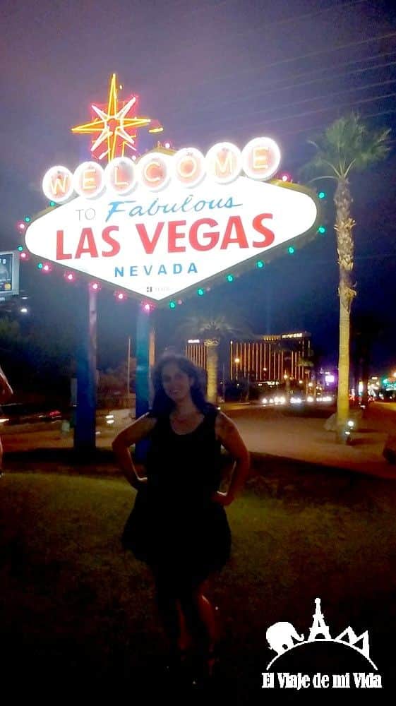 El cartel de bienvenido de Las Vegas