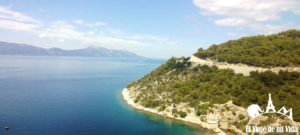 La costa dálmata de camino a Split