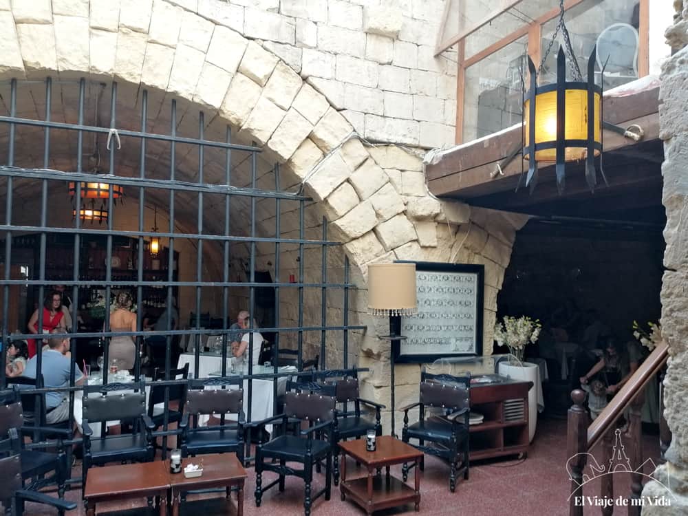 El Restaurante Bacchus en Mdina