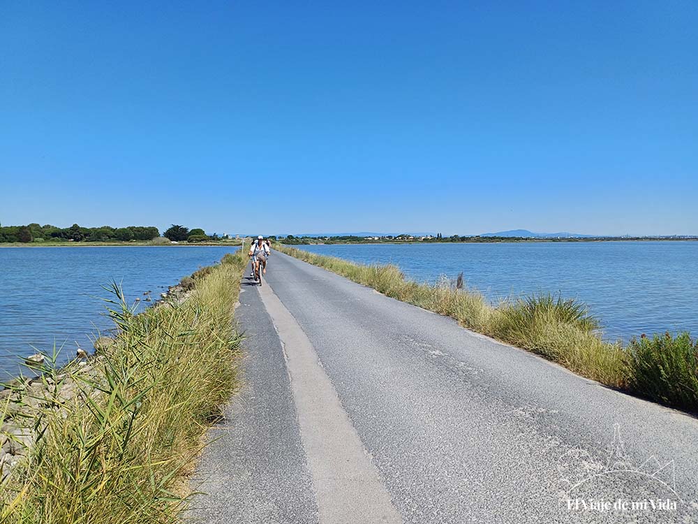 Chemin du Pin para llegar a la península de Villeneuve-les-Maguelones